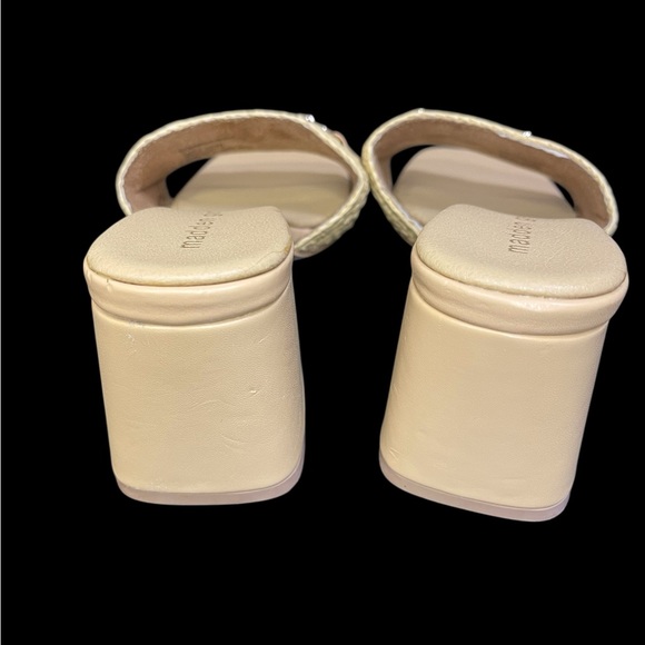 Madden Girl Tan Woven Mules‎ with Block Heel women’s Size 6.5 ✅ - Picture 7 of 8